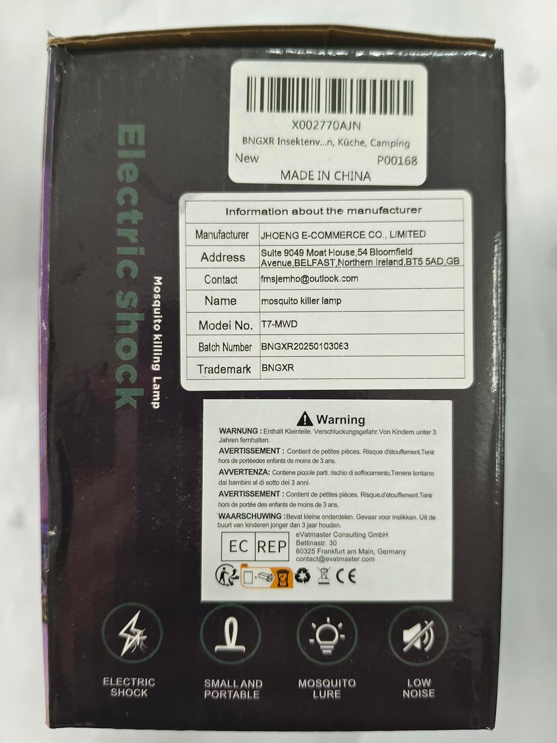 Insektenvernichter Elektrisch, Mückenvernichter-Lampe USB Wiederaufladbarer Leistungsstarke Mückenlampe Mit LED Uv-Lampe Insektenfänger Für Innen Und Aussen Gärten, Küche, Camping