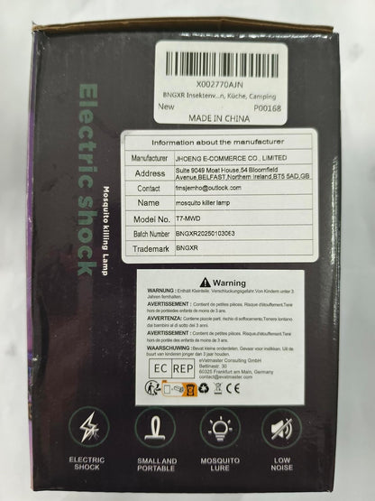 Insektenvernichter Elektrisch, Mückenvernichter-Lampe USB Wiederaufladbarer Leistungsstarke Mückenlampe Mit LED Uv-Lampe Insektenfänger Für Innen Und Aussen Gärten, Küche, Camping